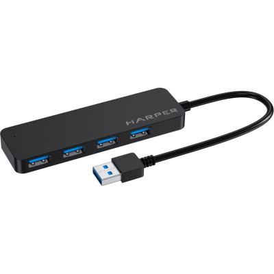 Usb-концентратор Harper HUB-04P Black H00003291