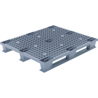 Дигрус Паллет 1200x1000x150 перфорированный, на полозьях цв. Серый П-120.100.15-ПпС/Д