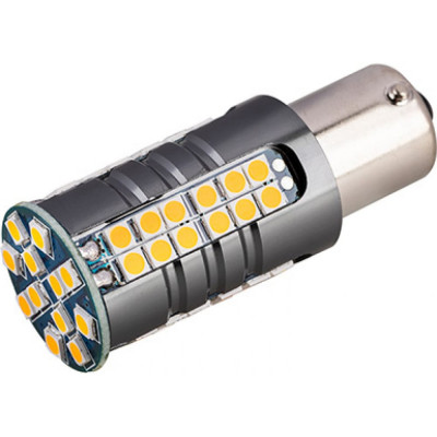 SKYWAY Автолампа диод S25 (P21W) 12-24V 60 SMD диодов BA15s 1-конт биполярная S08202076