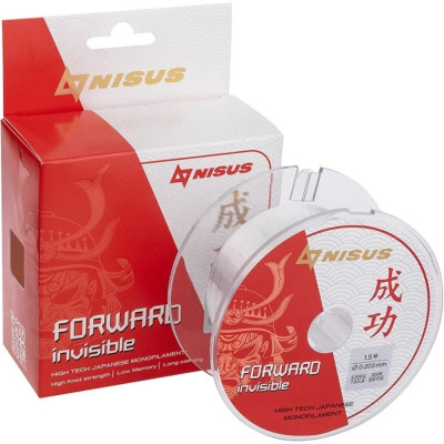 Nisus Леска forward invisible 0,203mm/300m nylon transparent (n-fi-0203-300) 00000294537