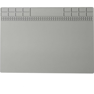 QUICKO Термостойкий коврик для пайки и ремонта T613 (350x250мм) серый QTST613