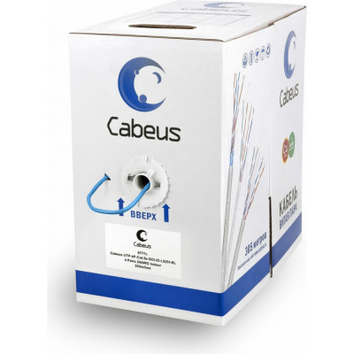 Кабель Cabeus UTP-4P-Cat.5e-SOLID-LSZH-BL