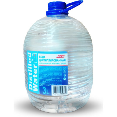 tekom Вода дистиллированная Distilled water 3л ПЭТ канистра 4607066980350