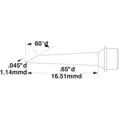 Картридж-наконечник для CV/MX METCAL SMC-8HF6011S