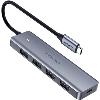 Ugreen USB концентратор хаб 4 в 1 Type C, 4 x USB 3.0 70336