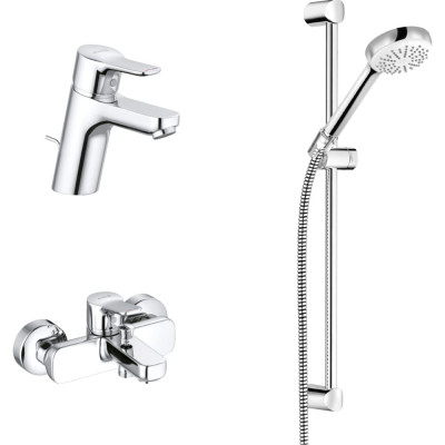 KLUDI Pure&Easy Набор смесителей для ваннны 3в1, хром KL376850565