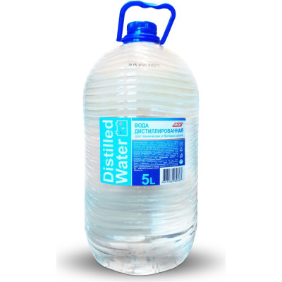 tekom Вода дистиллированная Distilled water 5л ПЭТ канистра 4607066980367