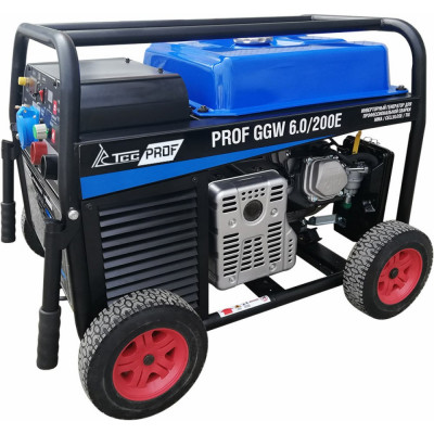 Бензиновый сварочный генератор ТСС PROF GGW 6.0/200E MMA/TIG/Cellulose 27656