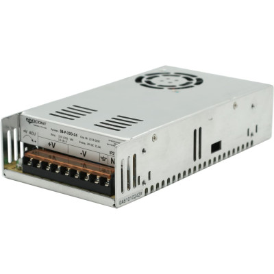 INNOCONT Блок Питания. Вход: 220VAC, 3.5А, выход: 300W, 24VDC, 12.5A,-10 +50С, IP20, типы защиты: КЗ, перегрузка, перенапряжение SB-P-320-24