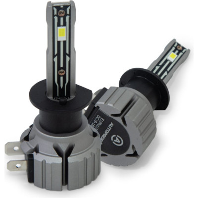AUTOPROFI Лампа светодиодная , Х2 компак, H1, 12V / 15W, 6000K, 4000 Lm, комплект 2 шт. X2-H1