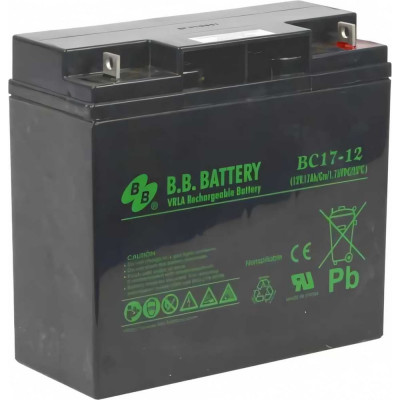 BB Battery Аккумуляторная батарея 12 В 17 Ач - BC 17-12