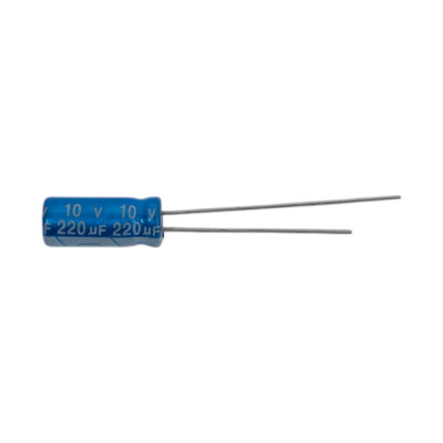 JB Capacitors , 220мкФ, 10В, 105C, 5x11мм, Конденсатор электролитический JRB1A221M02000500110000B-34