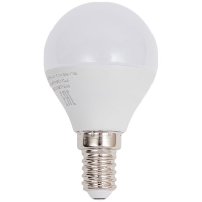 General Lighting Systems Лампа светодиодная E14 8Вт 230В 610Лм 2700К Теплый белый свет Шар GLDEN-G45F-8-230-E14-2700 640900