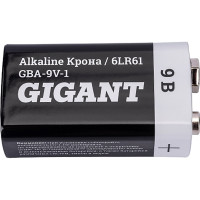Gigant Батарейка Alkaline Крона/6LR61 блистер 1 шт. GBA-9V-1