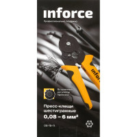 Inforce Пресс-клещи шестигранные 0,08-6 мм2 06-19-11