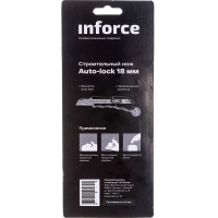 Inforce Строительный нож Auto-lock 18 мм 06-02-16