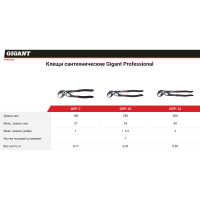 Gigant Professional Клещи сантехнические 7