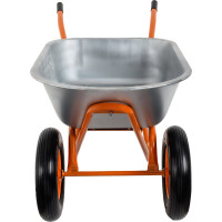 Gigant Тачка строительная двухколесная 110л, 200 кг литые ПУ колеса GX-03