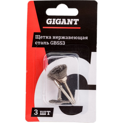 Gigant Щетка нержавеющая сталь, 3шт GBSS3
