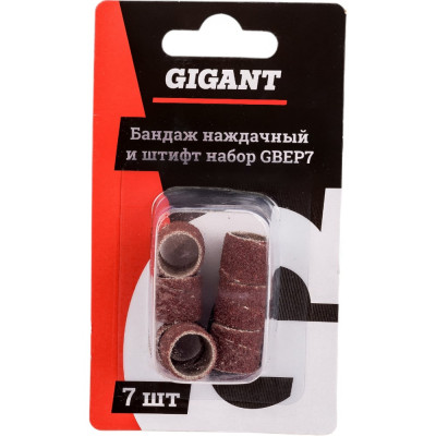 Gigant Бандаж наждачный 7шт. 12,7x12,7 GBEP7