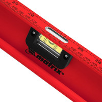 Алюминиевый уровень MATRIX Рельс 1200 мм, 3 глазка, усиленный 34012