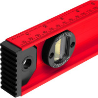 Алюминиевый уровень MATRIX Рельс 1200 мм, 3 глазка, усиленный 34012