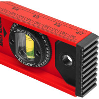 Алюминиевый уровень MATRIX Рельс 1200 мм, 3 глазка, усиленный 34012