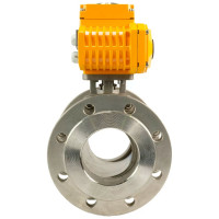 Шаровой кран DN.ru КШФП.316.200 Ду80 Ру16 с электроприводом QT-010 220В D160-02118