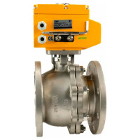 Шаровой кран DN.ru КШФП.316.200 Ду80 Ру16 с электроприводом QT-010 220В D160-02118