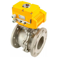 Шаровой кран DN.ru КШФП.316.200 Ду80 Ру16 с электроприводом QT-010 220В D160-02118