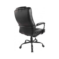 Кресло для руководителя Easy Chair 584 TR черное, рециклированная кожа, металл 1044980