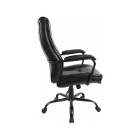 Кресло для руководителя Easy Chair 584 TR черное, рециклированная кожа, металл 1044980