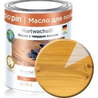 Масло для пола с твердым воском BIO PIN 1910 Hartwachsol в цвете прозрачный темно-янтарный 0.75 л 19101F101