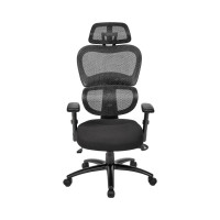 Кресло для руководителя Easy Chair 647 TTW черное, сетка/ткань, пластик 716239