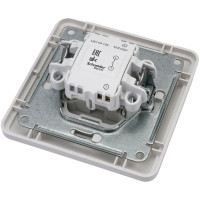 1-клавишный выключатель Systeme Electric скрытой проводки W59 10А IP20 10AX в сборе белый VS110-154-18