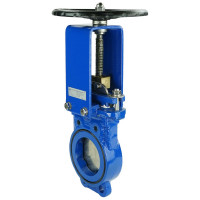 Задвижка шиберная DN.ru GGG40-SS304-NBR-2W Ду100 Ру16 двусторонняя, штурвал D040-03158