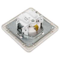 1-местная розетка Systeme Electric скрытой проводки W59 16А IP20 с заземлением без защитных шторок белая RS16-154-18