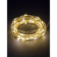 Светодиодная гирлянда TDM ELECTRIC Роса20, 20LED, 2м, 3000К, 2хCR2032, SQ0361-0054