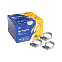 Червячный хомут KRAFT 16-27 мм, уп. 100 шт. KT 880203