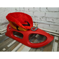 Санки с сиденьем и матрасиком Asplast 2KIDS красные 2K-103-005