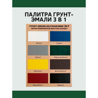 Грунт-эмаль 3 в 1 White House (темно-зеленая; 0.9 кг) 15439