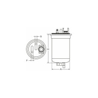 Фильтр топливный SCT ST304