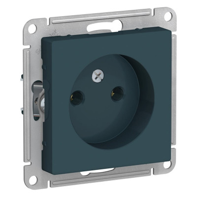 Розетка Systeme Electric AtlasDesign Изумруд б/з, 16А, механизм SE ATN000841