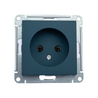 Розетка Systeme Electric AtlasDesign Изумруд б/з, 16А, механизм SE ATN000841