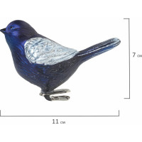 Елочные украшения Золотая сказка Птичка 2 шт., пластик,11 см 590894