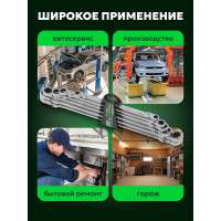 Набор ключей Rockforce накидных экстра длинных RF-50622F(54807)