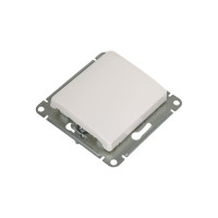 1-клавишный выключатель Systeme Electric Glossa Молочный, сх.1, 10AX GSL000911
