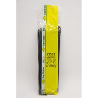 Стяжки с металлической вставкой в головке SapiSelco ME.T, черного цвета, 4.5x290, полиамид 6.6, уп.100 шт. MET.3.2140R