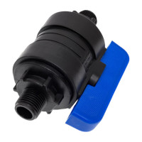 Компрессионный шаровой кран VALFEX ПНД НР/НР резьба разборный 1/2"-1/2" Ду20 1210220012012