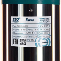Насос ESQ ЭЦВ 6-16-110 02.06.042047